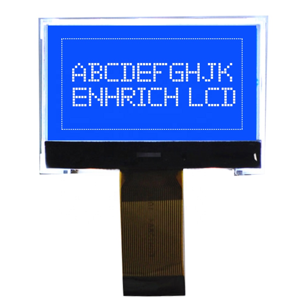 128*64 точек STN синий отрицательный COB графический ЖК-модуль белая светодиодная подсветка модуль дисплея