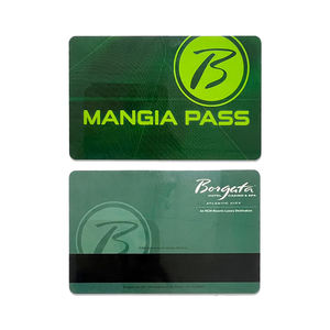 Cartes cadeaux d'affaires intelligentes personnalisées en PVC vierge avec bande magnétique, or/argent, effet pailleté - Product Image 6