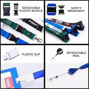 Lanière pour carte d'identité, promotion, cadeau d'entreprise, souvenir, logo personnalisé, lanière porte-clés en polyester - Product Image 6