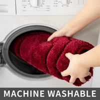 Tapis de bain doux et épais, lavable en machine, tapis de salle de bain de Noël, tapis de bain absorbant, antidérapant pour enfants