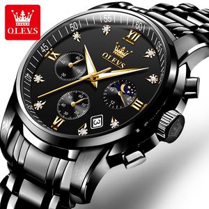 Reloj de Pulsera Multizona Horaria OEM 2858, Función Impermeable, Reloj Analógico con Fecha, Reloj de Cuarzo de Acero Inoxidable - Product Image 1