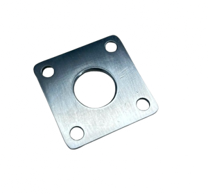 Piezas de Acero Inoxidable Fresadas por CNC Personalizadas |   Componentes de Mecanizado CNC de Precisión, Placa de Brida Cuadrada con Orificio Central (4 Pernos) - Product Image 5