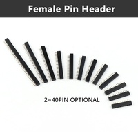 Conector de pines hembra de paso de 2,0mm, smt, 2x9 pines, doble hilera