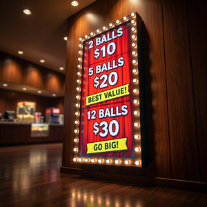 Custom 3D Retro Bulb <b>Light</b> <b>Box</b> Logo LED Sign Stainless Steel IP54 Waterproof UV Printed Powered for Store Shop - Product Image 3