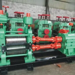 Fully auto manual tmt bar deformed bar mini steel ribbed rebar production line iron rod Rolling Machine with Three Roll Mill