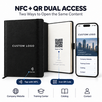 Carnet NFC A5 personnalisé avec logo, ouverture par tapotement pour ouvrir le site de l'entreprise, guide de formation, journal d'affaires pour événements d'entreprise