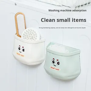 Wholesale New Plastic Magnetic Storage Box <b>Kitchen</b> No-Drill Refrigerator Side Wall-Mounted Multi-Functional Rack - Product Image 4