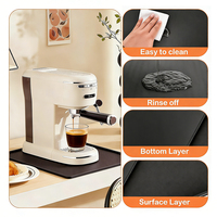 Tapis à café multifonctionnel en silicone, tapis résistant à la chaleur pour comptoir à café, accessoires pour barista pour machines à café européennes et américaines