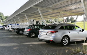 Carport solare con pannello impermeabile capannone garage tettoie <span class=keywords><strong>fotovoltaico</strong></span> strutture di parcheggio con vendita al dettaglio di tipo T sistema di montaggio - Product Image 4