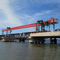 100 Ton 120 Ton Double Box Beam Launcher Machine Highway Building Large Span Beam Launcher Precio