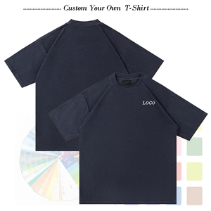 T-shirt Oversize Boxy da Uomo e Donna Personalizzata in Cotone 100% Lavato Acido Effetto Vintage, Girocollo, Anti-piega, 320GSM, Pesante - Product Image 3