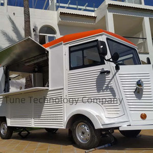 Camion de restauration de rue Citroën HY <span class=keywords><strong>Vans</strong></span>, remorque de restauration blanche avec logo LED gratuit, équipement de cuisine complet à vendre - Product Image 1