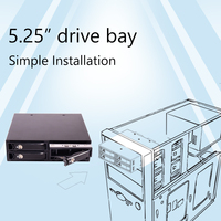 4Bay UK. 2 NVME 2.5 inci SAS penyimpanan baki dapat dilepas Hdd Bay 15mm SFF 8643 SSD Hdd rak Mobile