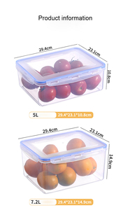 QS-caja <span class=keywords><strong>Rectangular</strong></span> de plástico transparente para almacenamiento de alimentos, contenedor de plástico transparente para guardar alimentos frescos, de calidad segura - Product Image 6
