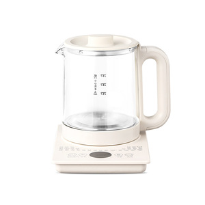 กาต้มน้ำแก้ว Health Pot ขนาด 1.8 ลิตร พร้อมฝาปิด ทนความร้อน สีขาว - Product Image 1