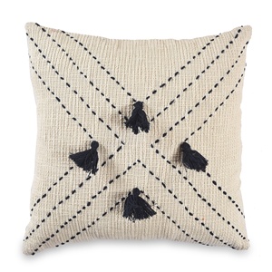 Latest Design Christmas Decor Pillow Cover Wholesale Kantha Cross Embroidered Handmade Cotton Pillow Decorative <b>Cushion</b> Cover - Product Image 1