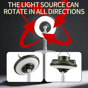 Camping Lights ABS 360 Rotating Stretchable Waterproof With Hook and Power Indicator for White & Warm RGB Atmosphere Hiking Lamp - Product Image 3