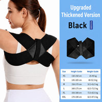 Correcteur de posture réglable pour les épaules, soutien dorsal respirant en polyester, ceinture de maintien pour le haut du dos, idéal pour les employés de bureau et les étudiants