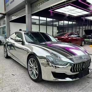 GWFILM 1.52*15M Película Protectora de Pintura para Automóviles Cromada Metálica Brillante, Lámina Autoadhesiva para Envolturas de Automóviles, Pegatinas de Color PPF - Product Image 1