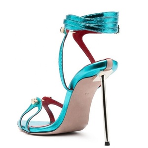 Wide Fit Custom Women Large Size 45 Dress Stiletto Pointy Toe Sandals High Metal Slim Heels Outdoor <b>Shoes</b> Party Pumps - Product Image 5