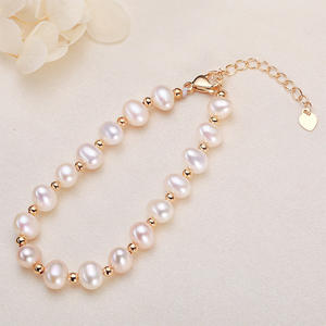 Le fabricant fournit directement des bijoux en perles véritables de Wenchi Zhuji, bracelets délicats et simples en perles d'eau douce colorées pour filles, modèle - Product Image 4