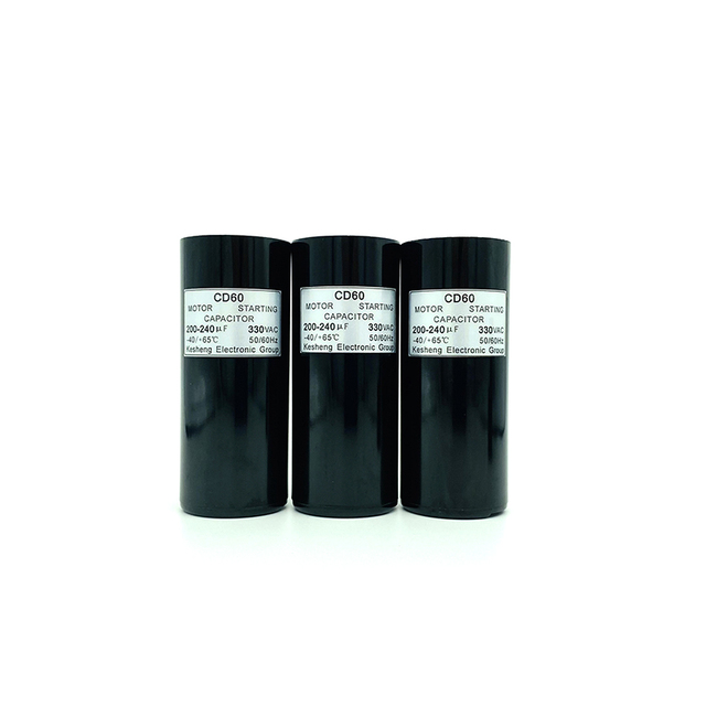 Air conditioner compressor capacitor AC motor start CD60 aluminum electrolytic capacitor