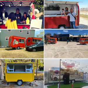 รถเทรลเลอร์สำหรับสัตว์เลี้ยงติดถนนขนาดเล็กรถเทรลเลอร์เลี้ยงสุนัขเคลื่อนที่ได้รถเข็นให้อาหาร - Product Image 4