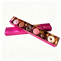 Boîtes d'emballage pour mini macarons de luxe, papier couché, laminage mat, boîte à dessert personnalisée, adaptée aux aliments