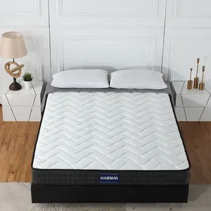 Groothandel Oem/Odm Goedkope Bed Matras Enkele Dubbele Full Queen King Diamond Slaap Goed Bonnell Lente Matras Oprollen In Een Doos