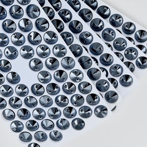 OLeeya Strass en verre à dos plat à coudre de 10 mm, perles de cristal sans plomb en gros pour vêtements, chaussures et accessoires de couture - Product Image 4