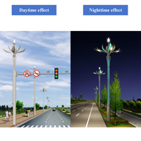 Laihong Eclairage Extérieur LED Style Chinois Lampe Magnolia Routier Municipal Projets de Paysage Eclairage de Rue Lampe Solaire