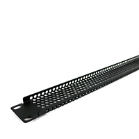 Panneau métallique vide ventilé 1U de 19 pouces - Panneau de remplissage robuste pour la gestion des câbles pour rack de serveur