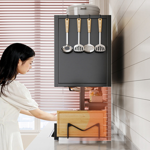 Rak pengering wastafel dapur, alat pembersih furnitur tahan lama, rak wastafel dapur tingkat ganda praktis multifungsi - Product Image 6