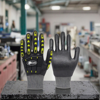 Guantes Resistentes a Cortes ANSI A5 Personalizados de Nmsafety, Guantes de Nitrilo Totalmente Recubiertos, Antiaceite, Impermeables, Guantes de Impacto TPR