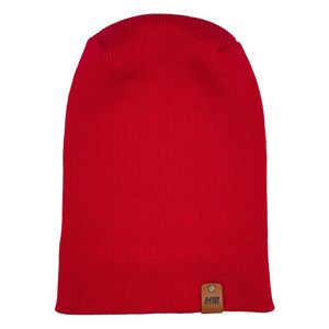 หมวกบีนนี่ดีไซน์แบบขอบขอบที่ได้รับการออกแบบจากสหรัฐอเมริกาผ้า theta-Stitch สีแดงเข้ม - Product Image 4