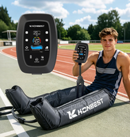 Bottes de récupération à compression d'air à 6 chambres, masseur séquentiel pour les jambes, système de thérapie par compression pneumatique pour la récupération musculaire sportive
