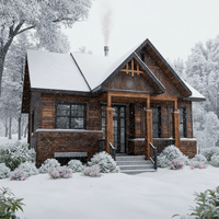Villa en bois écologique traditionnelle imperméable à deux chambres, kits préfabriqués pour une vie de vacances