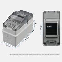 Boîtier de distribution IP65 HT-2 pour disjoncteur MCB 2P en plastique, montage en saillie, type C45, boîtier de commutation aérien