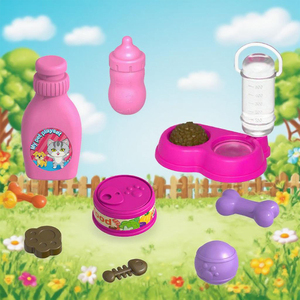 Jinying 2025 Nouveau Kit d'Alimentation pour Animaux de Compagnie, Accessoires Miniatures Mignons pour Jeu de Rôle Enfants, Jeux à Domicile, Sorties Ludiques, Cadeaux d'Anniversaire - Product Image 3