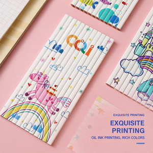 12 matite puzzle creative HB con 4 disegni a fumetti per bambini, forniture per l'apprendimento precoce, il <span class=keywords><strong>disegno</strong></span> e la scrittura - Product Image 2