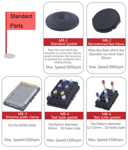 Miscelatore Oscillante Multifunzione JQ-M8, Mixer Vortex da Laboratorio con Fiale/Tubi in Vetro, Attrezzatura da Laboratorio - Product Image 3
