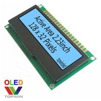 أحدث جودة عالية مطورة وحدة عرض OLED زرقاء فاتحة x 32 بكسل Ssd1309 TW28320230B01 منفذ متوازي 2