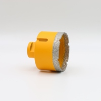 Forets diamantés NAILI Premium à noyau brasé sous vide, finition peinture, 65 mm, longueur de travail 35 mm, pour perçage de maçonnerie, garantie 3 ans