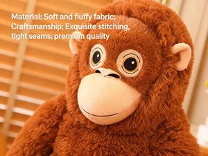 Boneka Gorila Trendy, Boneka Monyet Gibbon, Bantal Penenang Bayi, Grosir Boneka Plush