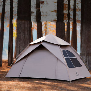 Tente de camping pliable et portable à ouverture automatique, imperméable, pour une personne, double couche, quatre saisons, en tissu Oxford 210D - Product Image 3