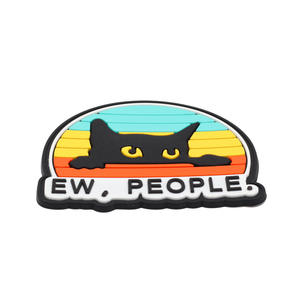 Les gens EW. Insigne de moral de chat petit chat pour brassard en caoutchouc souple patch de Protection de l'environnement 3D lumineux - Product Image 5