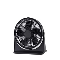 Ventilador de Escritorio Compacto y Ligero de 30W, Cabezal Ajustable a 90°, Control Mecánico de 3 Velocidades, Altura Ajustable, Refrigeración Portátil