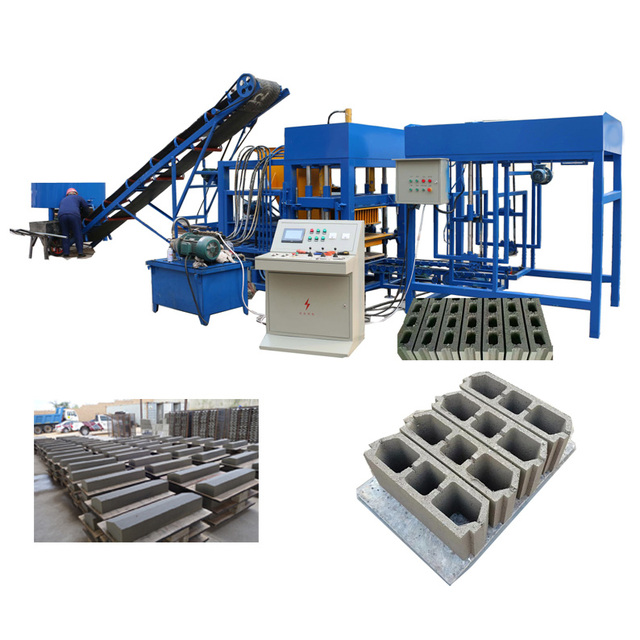 Maxi Hollow Block Making Machine Production Line Concrete Brick Making Machinery with Gearbox Price