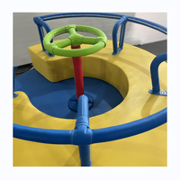 Carrousel électrique souple Ensembles de divertissement pour enfants Aire de jeu Aire de jeux intérieure Soft Play Business avec portes blanches
