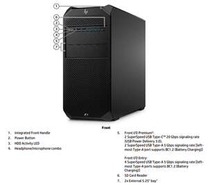 Professional <b>Workstation</b> <b>Computer</b> Z4 G5 Xeon W3 2425 16GB 512GB M2 2TB DVDRW 775W - Product Image 2